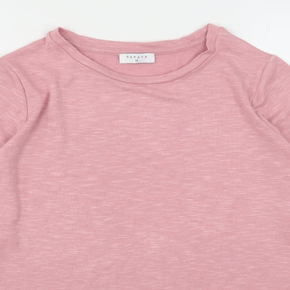 Womens UK Size M Papaya Pink Pullover Jumper