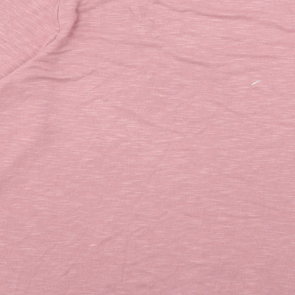 Womens UK Size M Papaya Pink Pullover Jumper