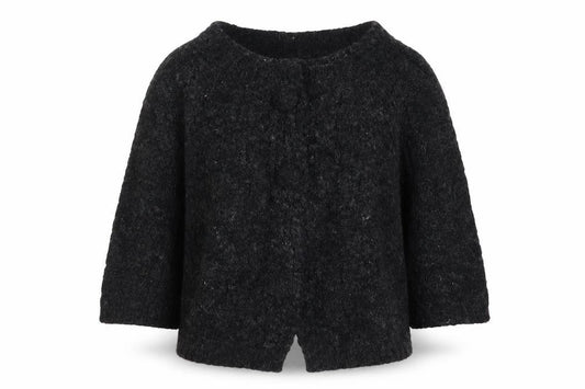 New Look Womens Grey Round Neck  Acrylic Cardigan Jumper Size 18