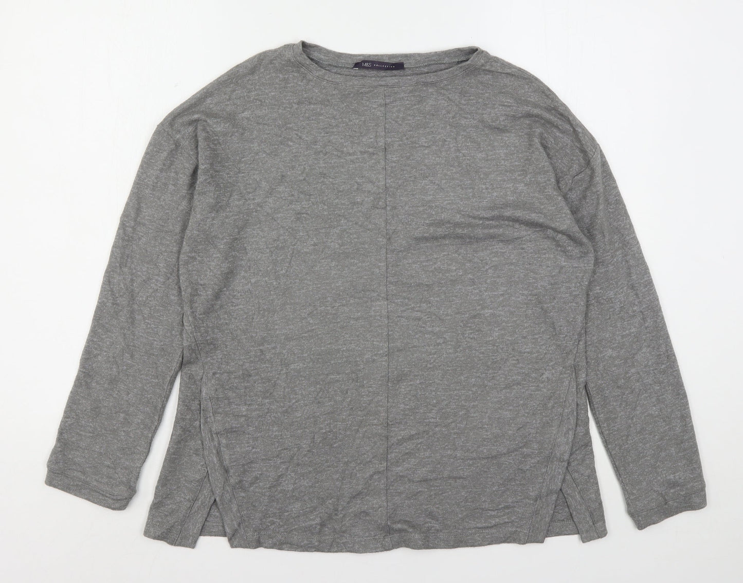 Womens UK Size 12 Marks and Spencer Grey Pullover Jumper