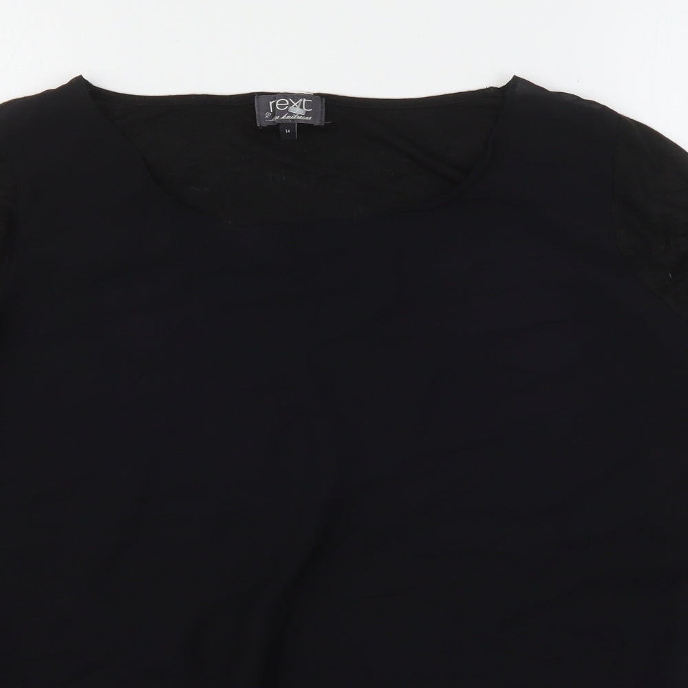 Womens UK Size 14 NEXT Black Pullover Jumper