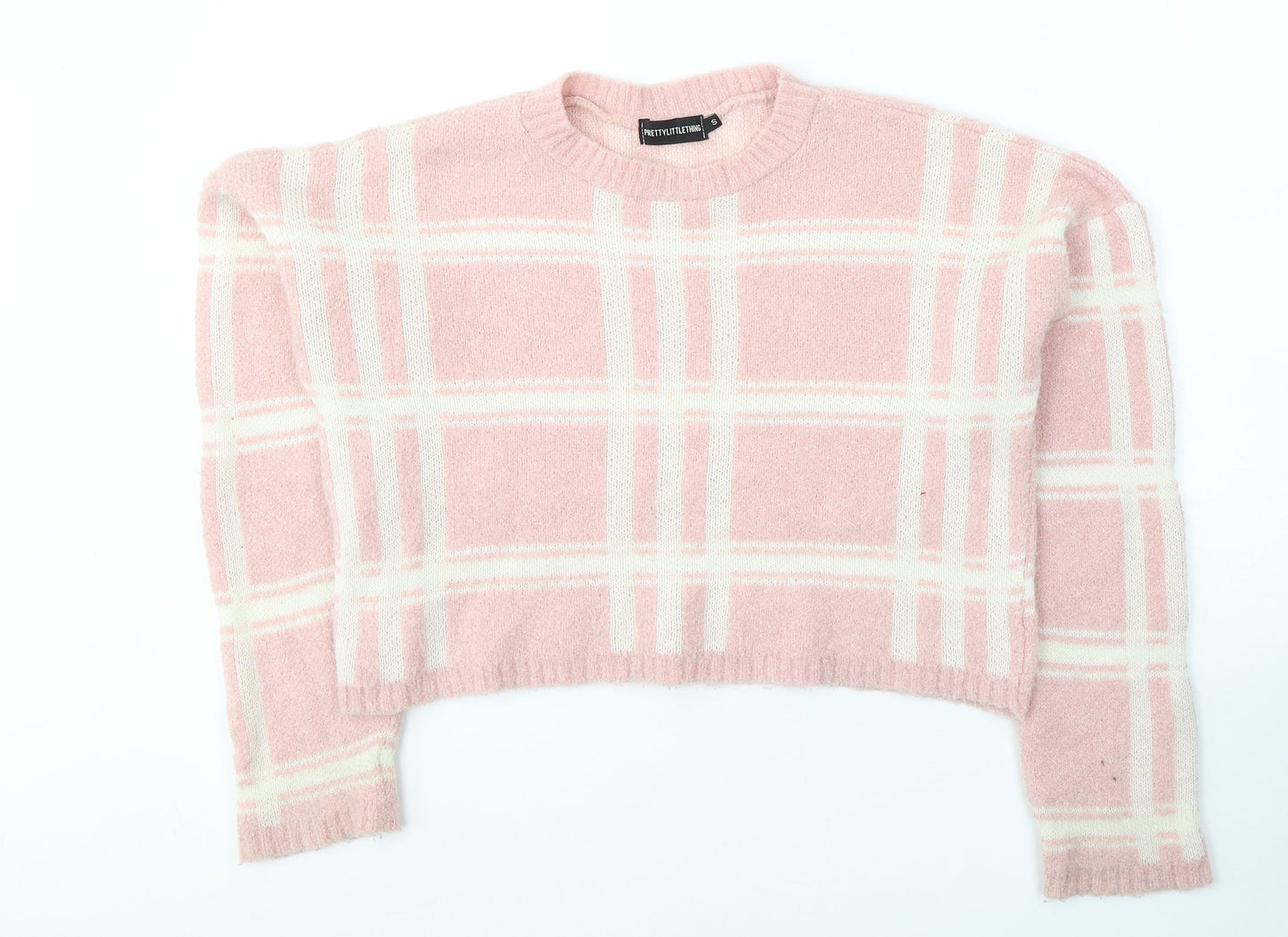 Womens UK Size 8 PRETTYLITTLETHING Pink Pullover Jumper