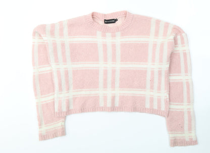 Womens UK Size 8 PRETTYLITTLETHING Pink Pullover Jumper