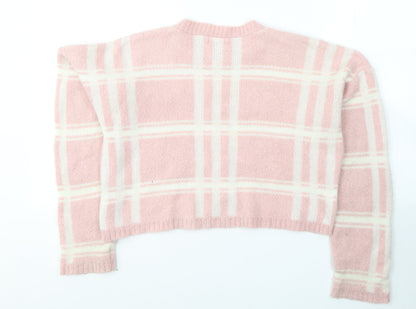 Womens UK Size 8 PRETTYLITTLETHING Pink Pullover Jumper