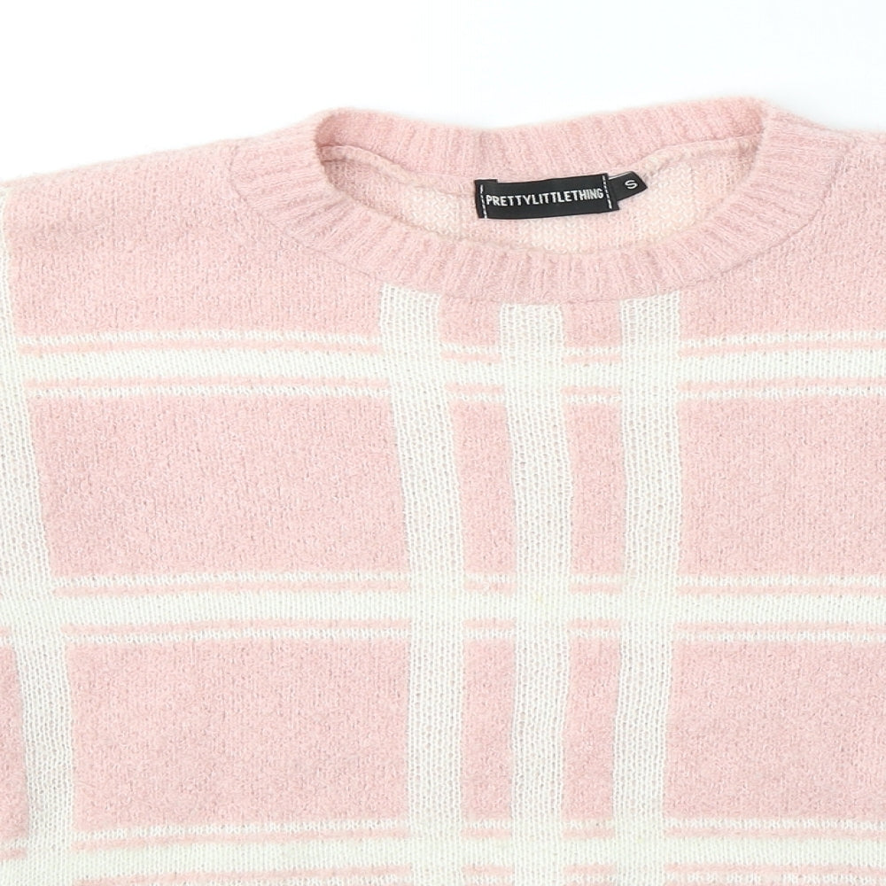 Womens UK Size 8 PRETTYLITTLETHING Pink Pullover Jumper