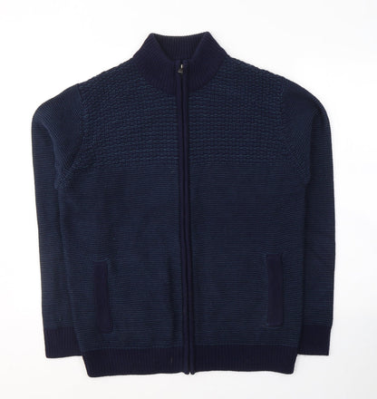 Womens UK Size M Marks and Spencer Blue Full Zip Sweatshirt
