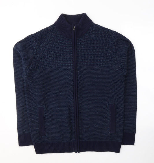 Womens UK Size M Marks and Spencer Blue Full Zip Sweatshirt