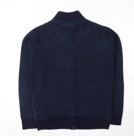 Womens UK Size M Marks and Spencer Blue Full Zip Sweatshirt