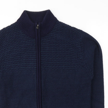 Womens UK Size M Marks and Spencer Blue Full Zip Sweatshirt