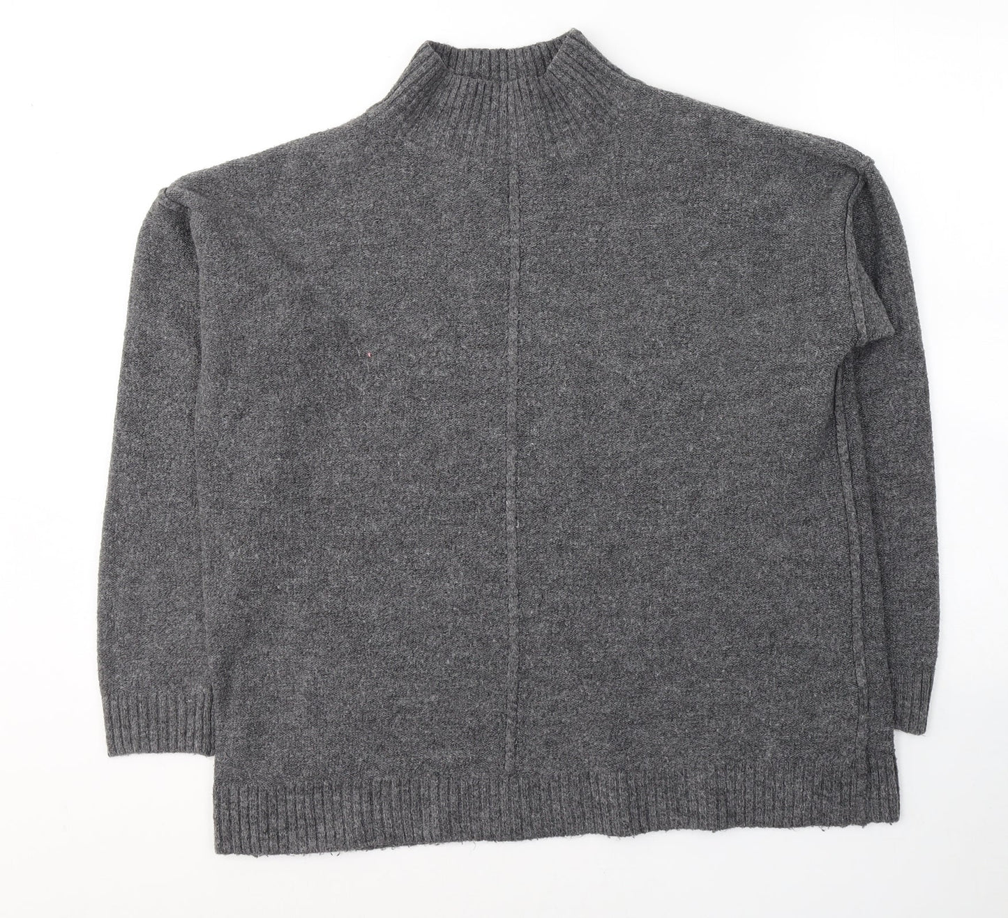 Primark Womens Grey Round Neck  Acrylic Pullover Jumper Size 12