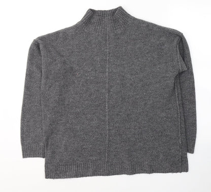 Primark Womens Grey Round Neck  Acrylic Pullover Jumper Size 12