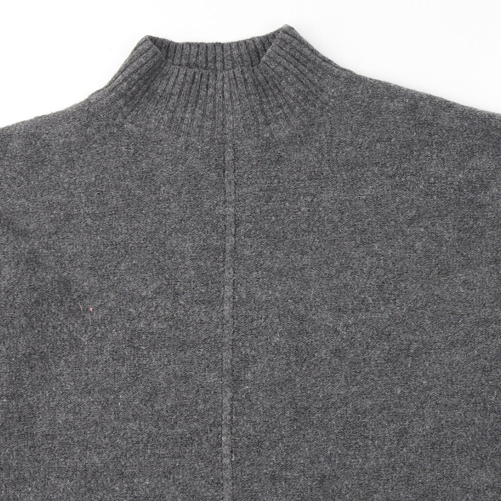 Primark Womens Grey Round Neck  Acrylic Pullover Jumper Size 12