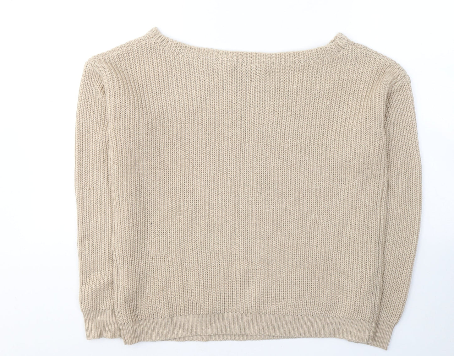 Womens UK Size S Missguided Beige Pullover Jumper