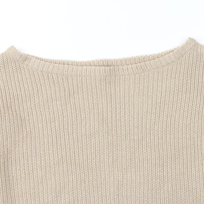 Womens UK Size S Missguided Beige Pullover Jumper