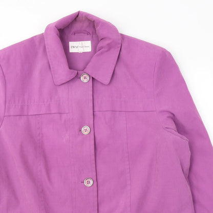 Womens UK Size 14 EWM Pink Trench Coat