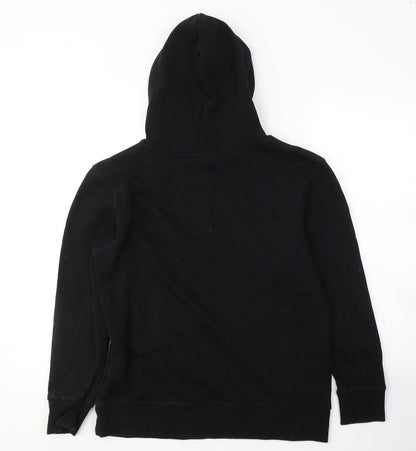 Topshop Womens Black  Polyester Pullover Hoodie Size XS  Pullover