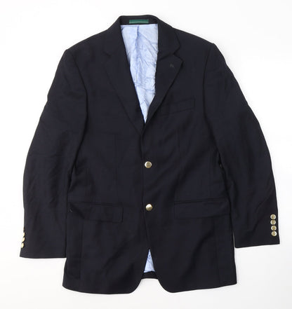 Mens UK Size S Greenwoods Regular Blue Suit Jacket