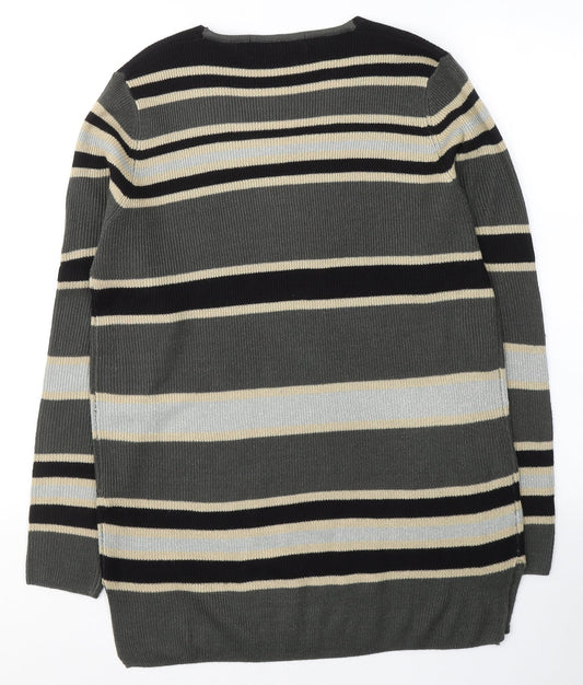 Womens UK Size M Isle Grey Pullover Jumper