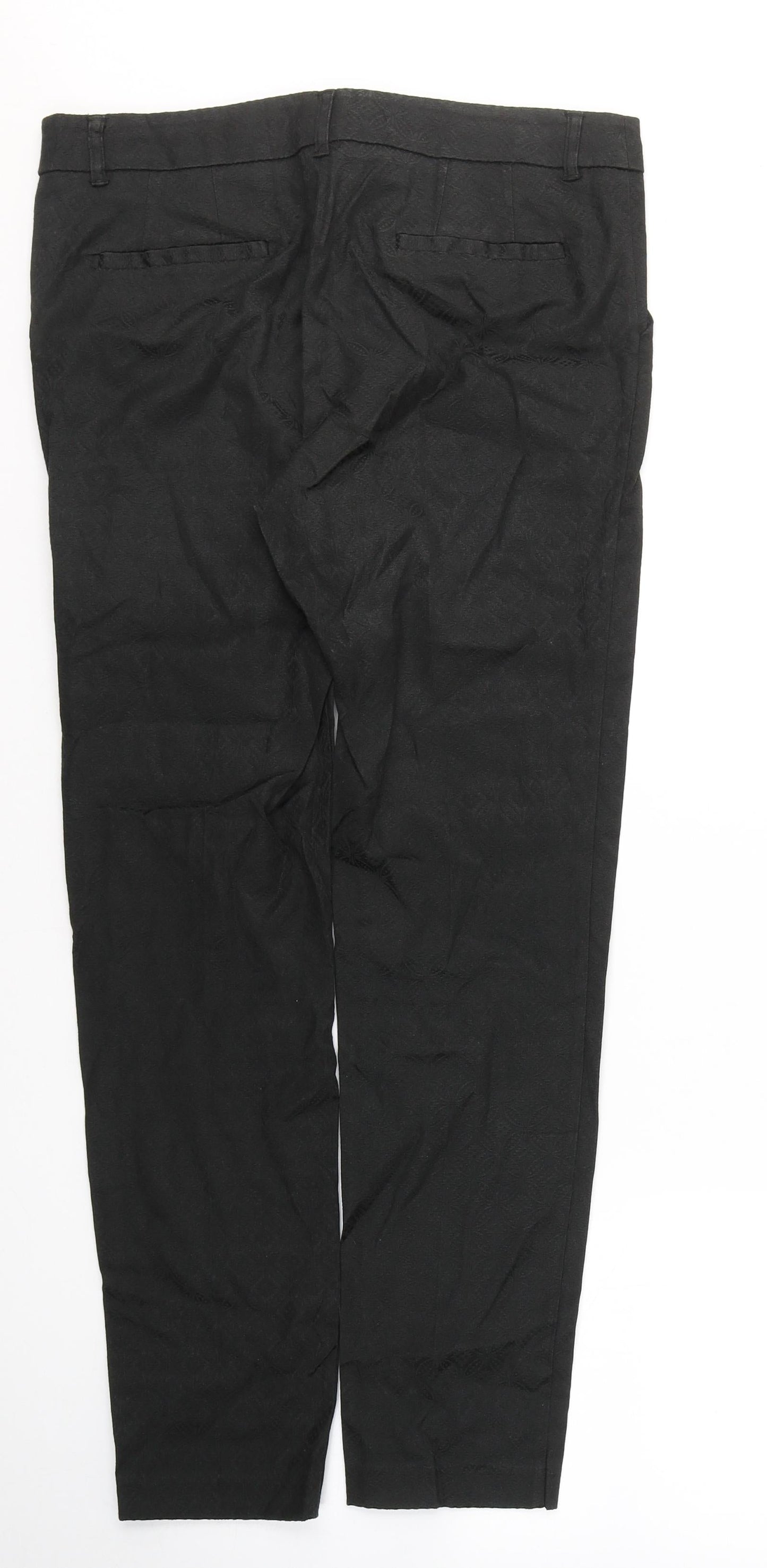 Womens UK Size 10 NEXT Regular Fit  Black Trousers