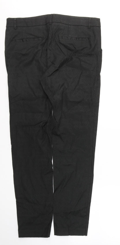 Womens UK Size 10 NEXT Regular Fit  Black Trousers