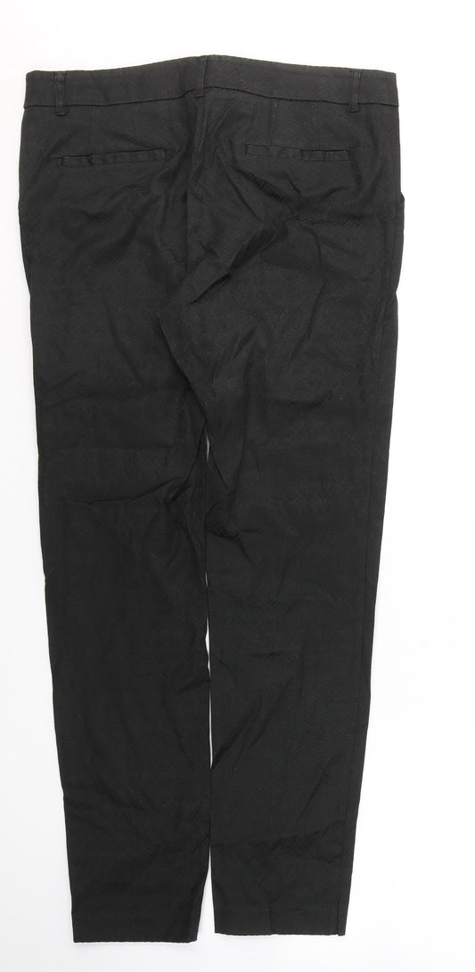 Womens UK Size 10 NEXT Regular Fit  Black Trousers