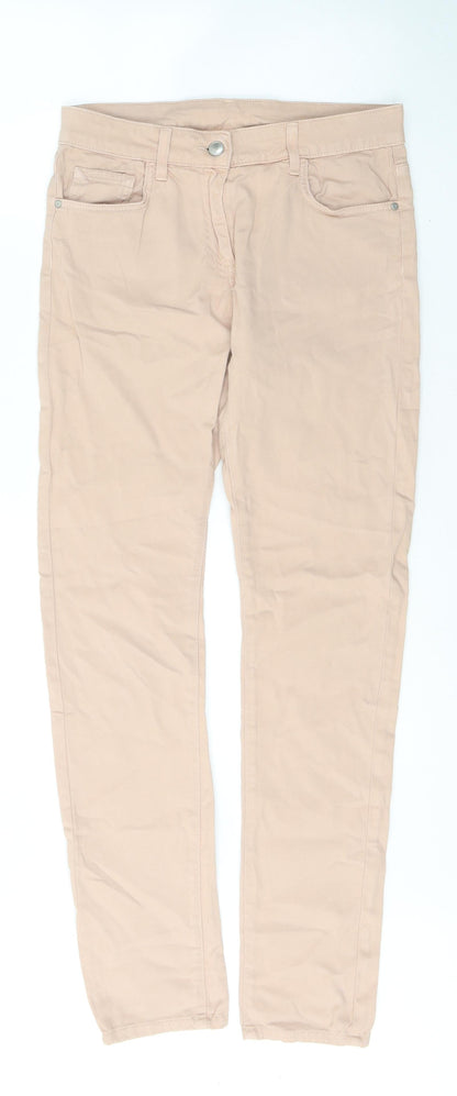 Womens UK Size 10 Wallis Regular Fit Skinny Pink Jeans