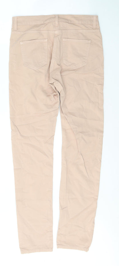Womens UK Size 10 Wallis Regular Fit Skinny Pink Jeans