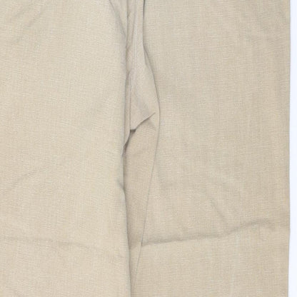 Pemus Mens Brown  Cotton Trousers  Size 34 L29 in Slim Button