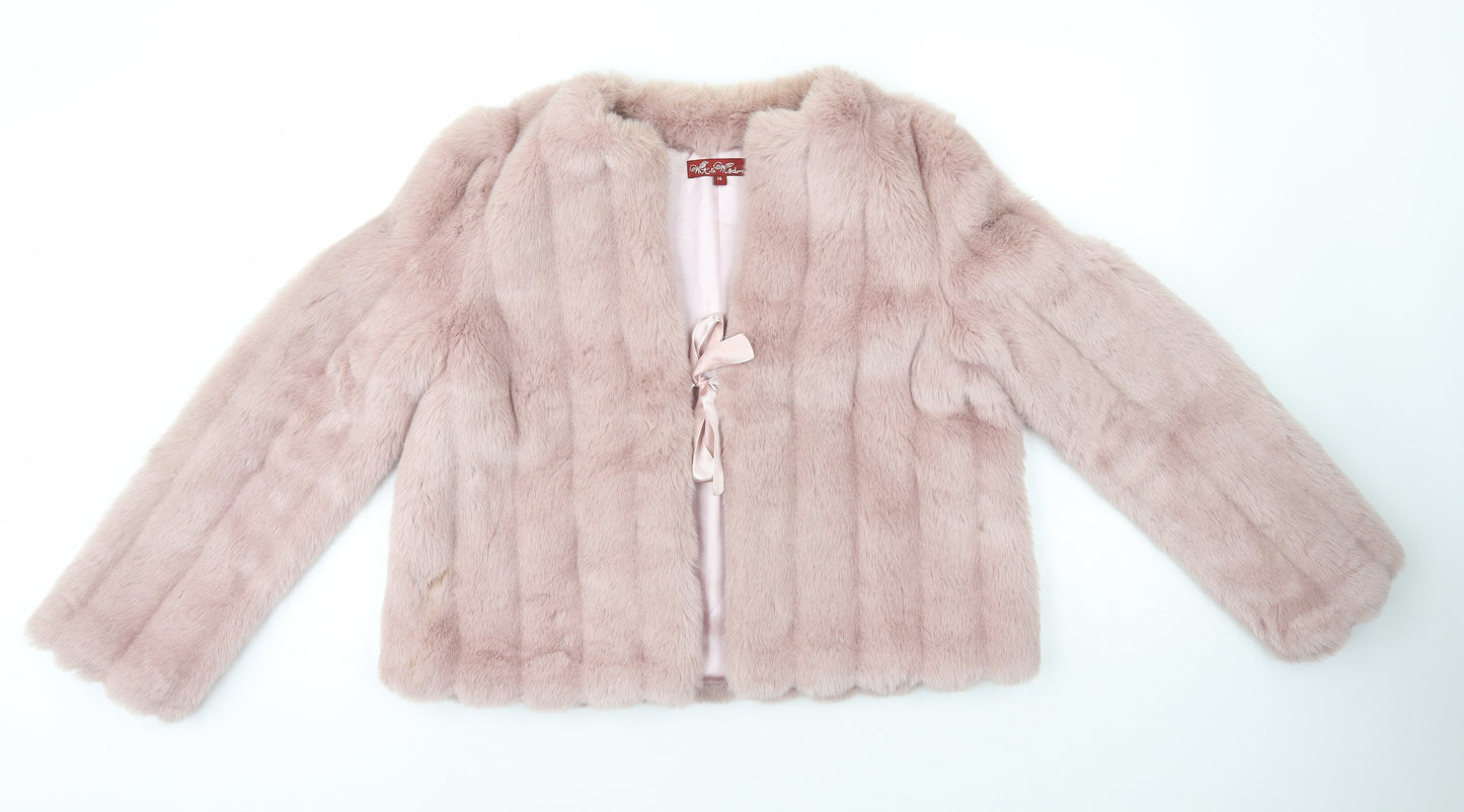 wit&wisdom Womens Pink   Jacket  Size 14  Tie