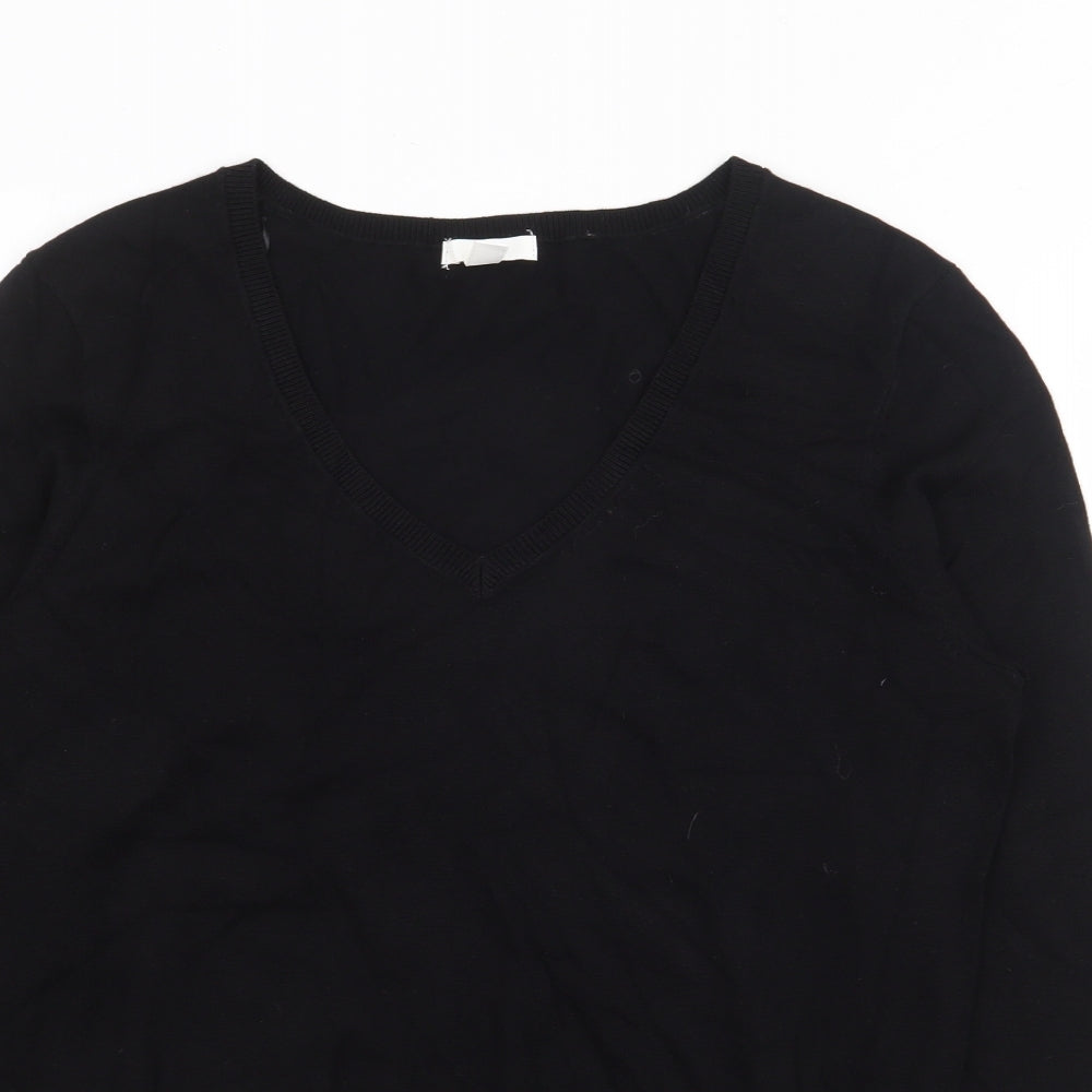 Womens UK Size M H&M Black Pullover Jumper