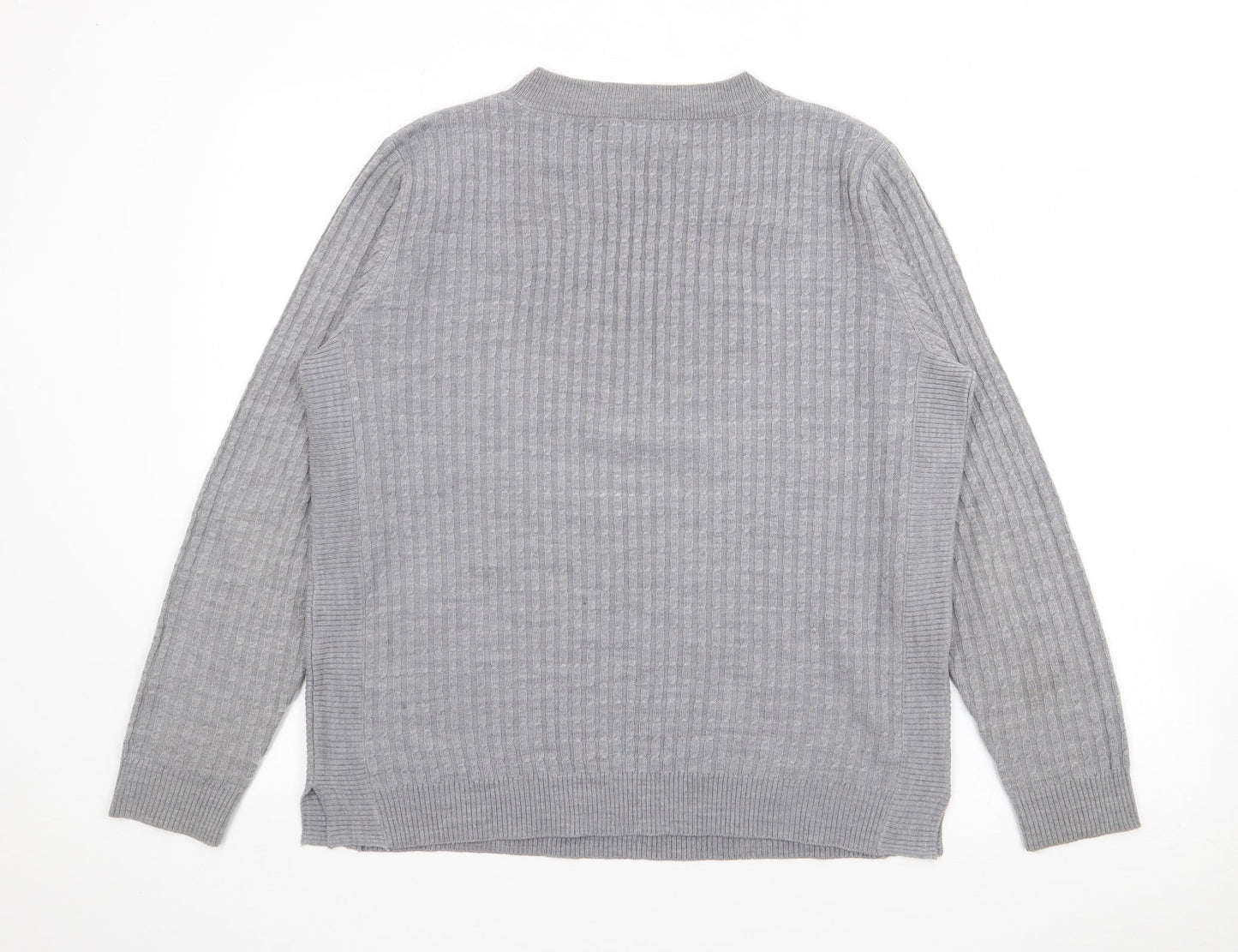 Womens UK Size 16 Papaya Grey Pullover Jumper