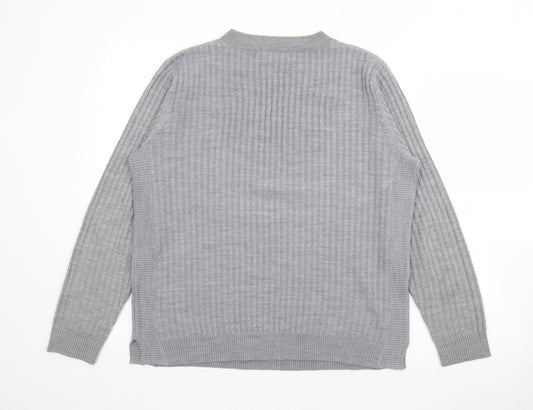 Womens UK Size 16 Papaya Grey Pullover Jumper