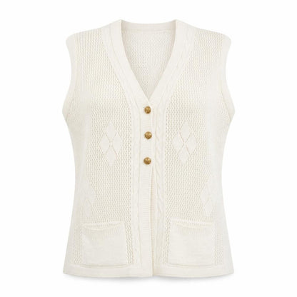 Womens UK Size L Pulse White Cardigan Jumper