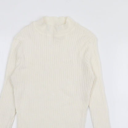 Womens UK Size M Preworn Ivory Pullover Jumper