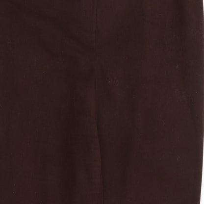 Liza Lovell Womens Brown  Polyester Trousers  Size 16 L30 in Regular