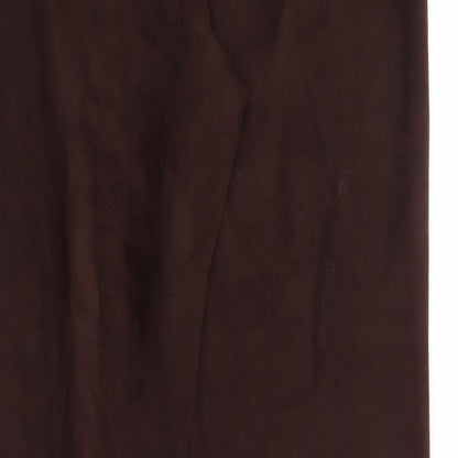 Liza Lovell Womens Brown  Polyester Trousers  Size 16 L30 in Regular