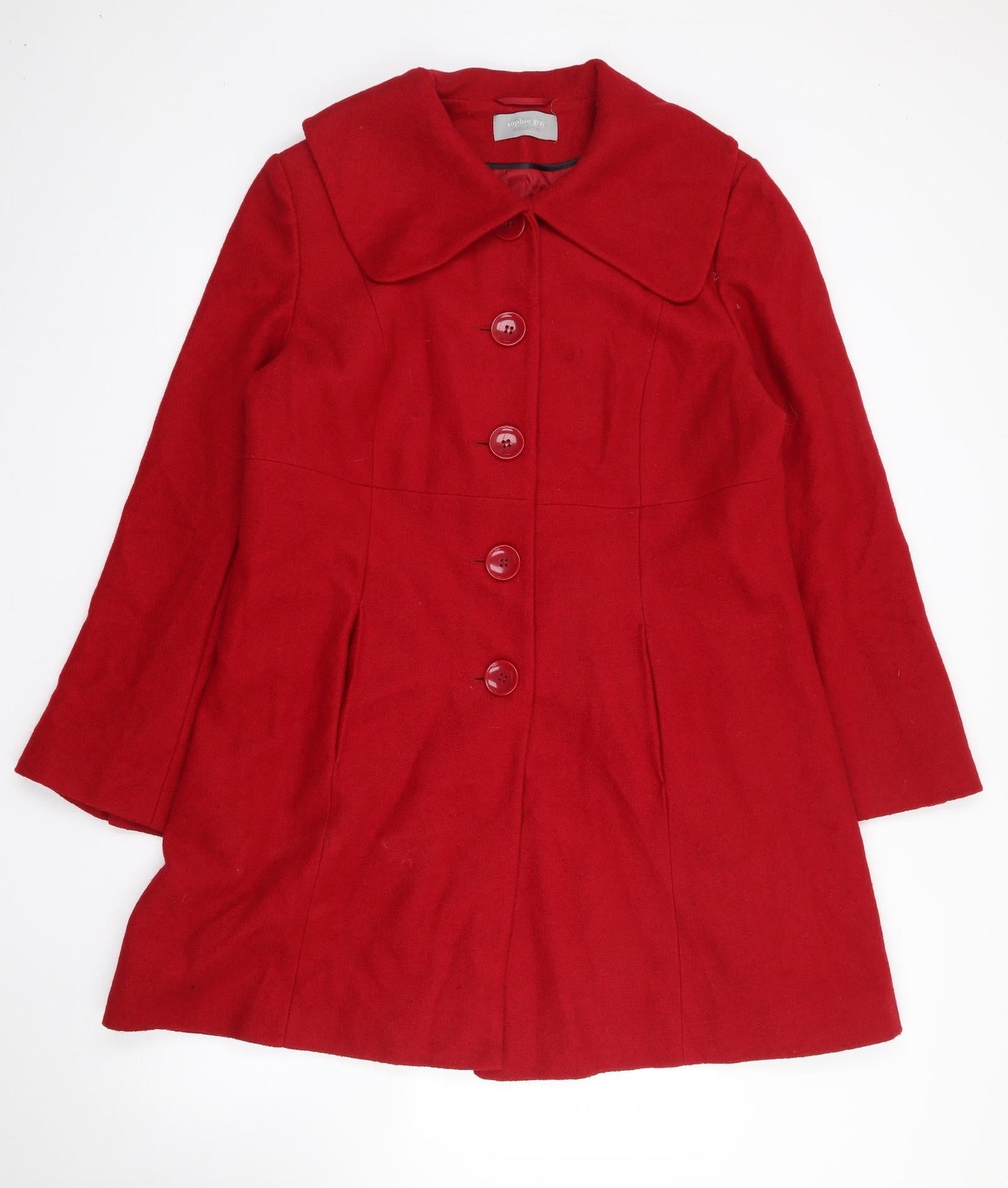 Womens UK Size 20 BHS Red Overcoat