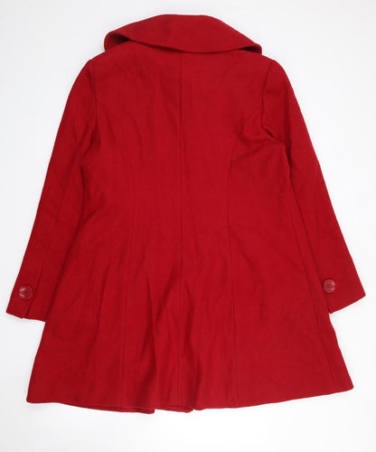 Womens UK Size 20 BHS Red Overcoat