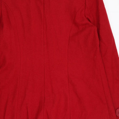 Womens UK Size 20 BHS Red Overcoat
