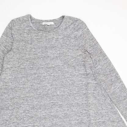Glamorous Womens Grey  Polyester Jumper Dress  Size 8  Crew Neck