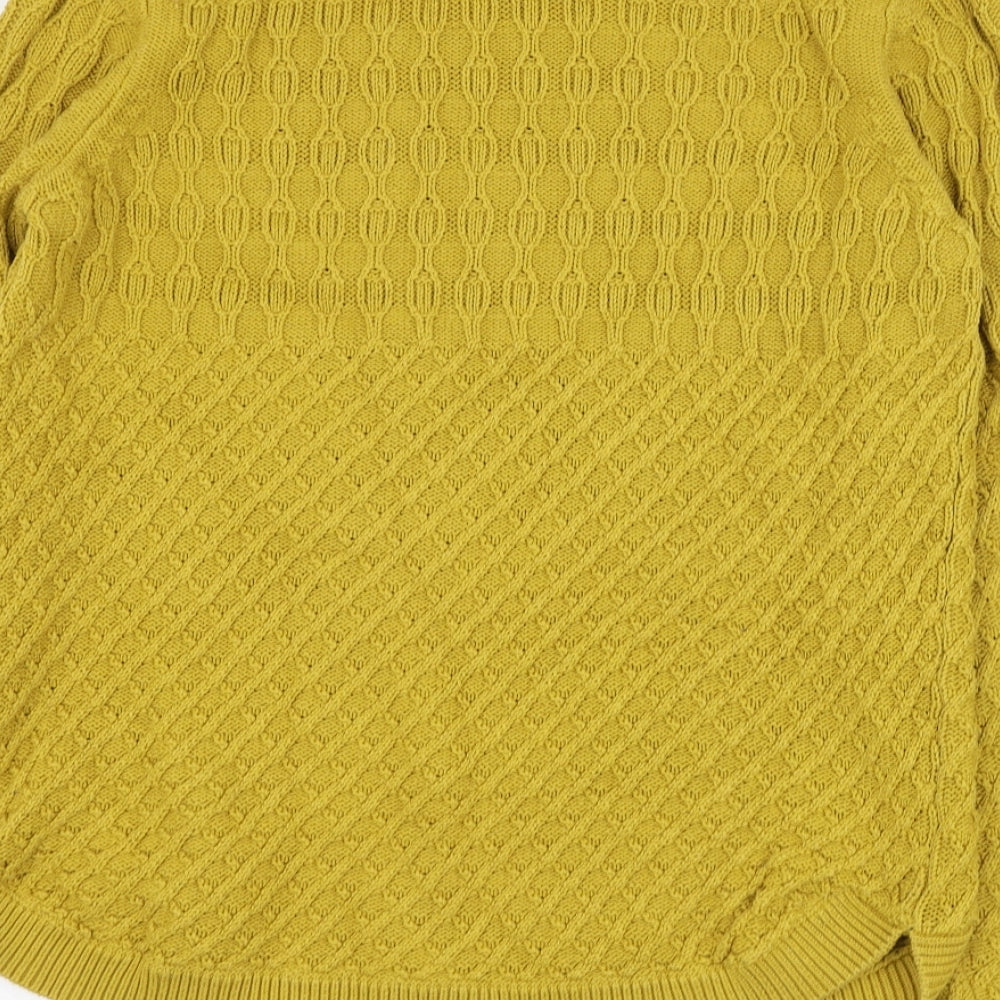 Womens UK Size S EWM Yellow Pullover Jumper