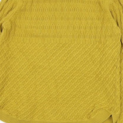 Womens UK Size S EWM Yellow Pullover Jumper