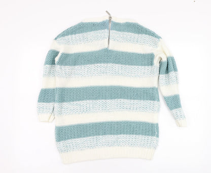 Womens UK Size XS BM Blue Pullover Jumper
