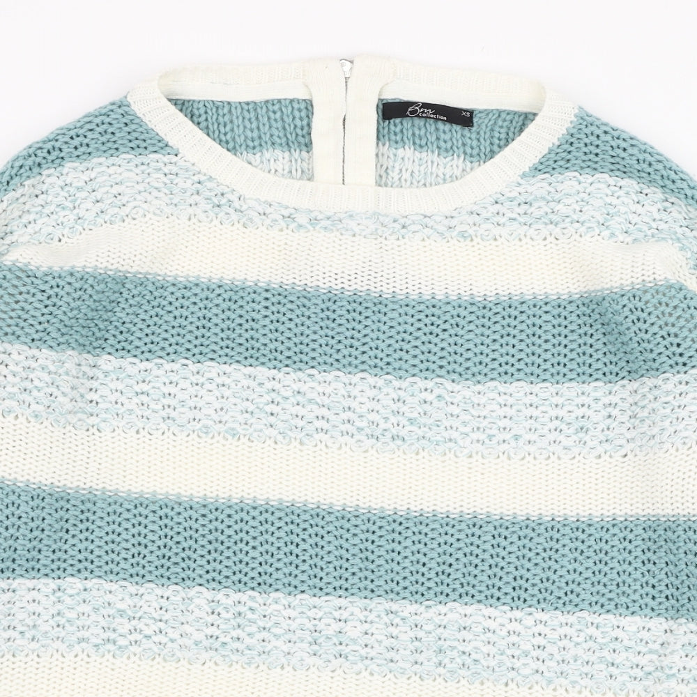 Womens UK Size XS BM Blue Pullover Jumper