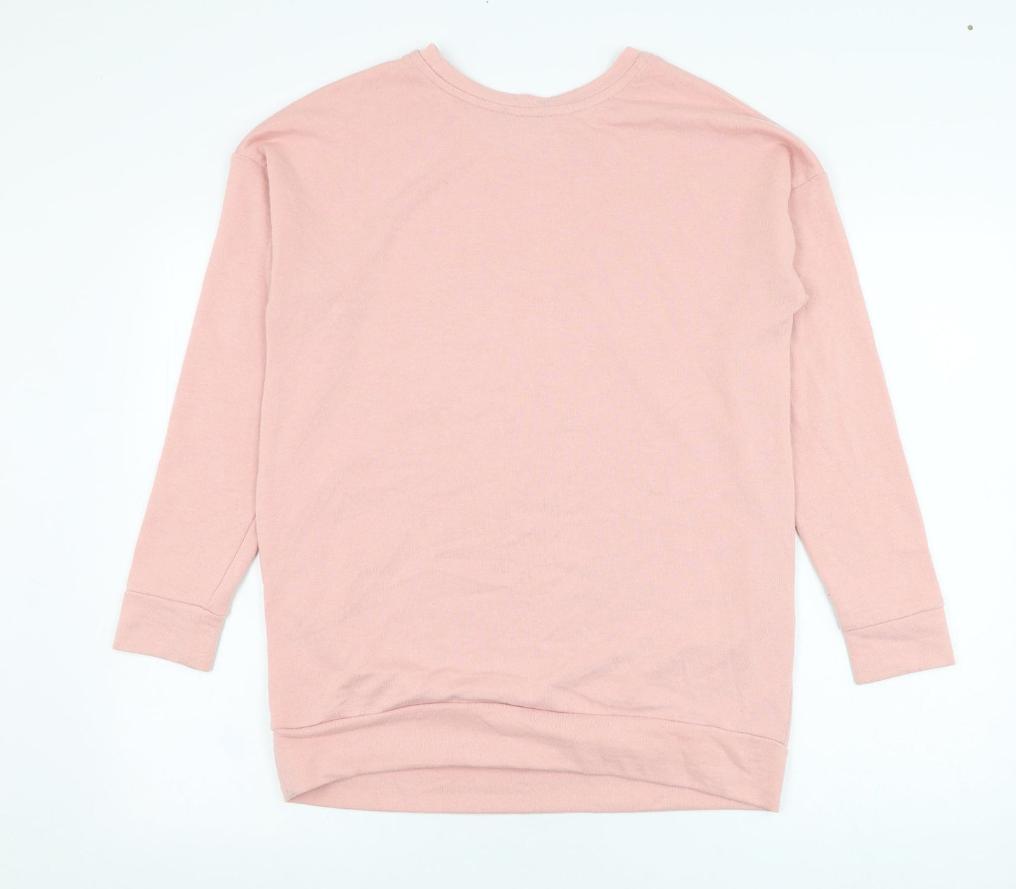 Peacocks Womens Pink  Polyester Pullover Sweatshirt Size 10  Pullover - Heart