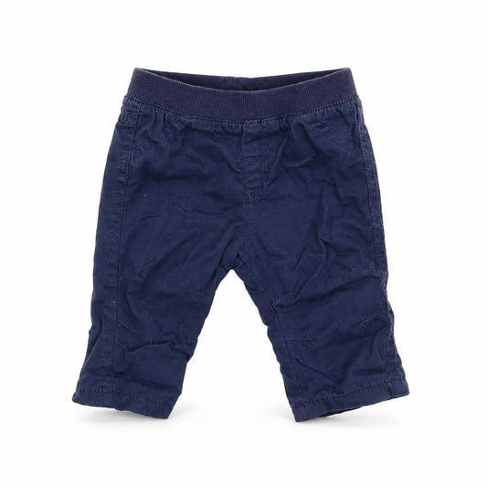 Matalan Boys Blue  Cotton Jogger Trousers Size 6-9 Months  Pullover