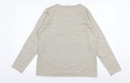 Womens UK Size M BM Collection Gold Pullover Jumper