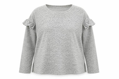 F&F Womens Grey Round Neck  Acrylic Pullover Jumper Size 12