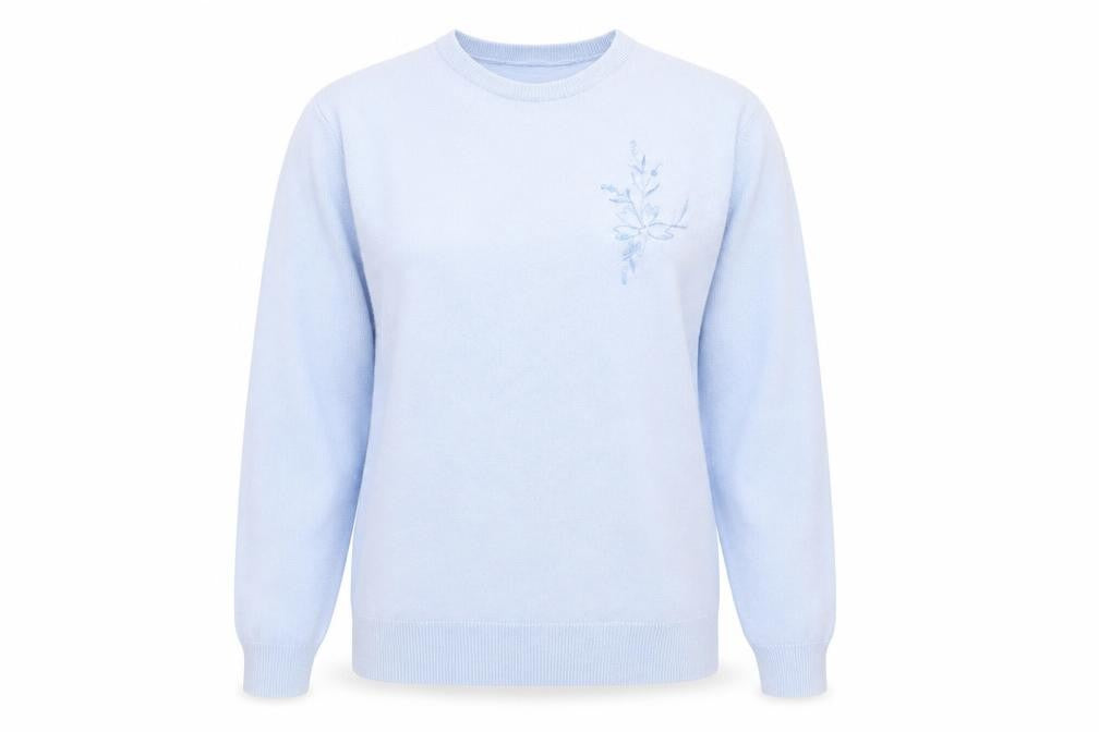 Womens UK Size S Preworn Blue Pullover Jumper