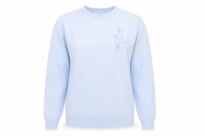 Womens UK Size S Preworn Blue Pullover Jumper
